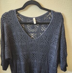 Dokotoo Navy Knit Sweater